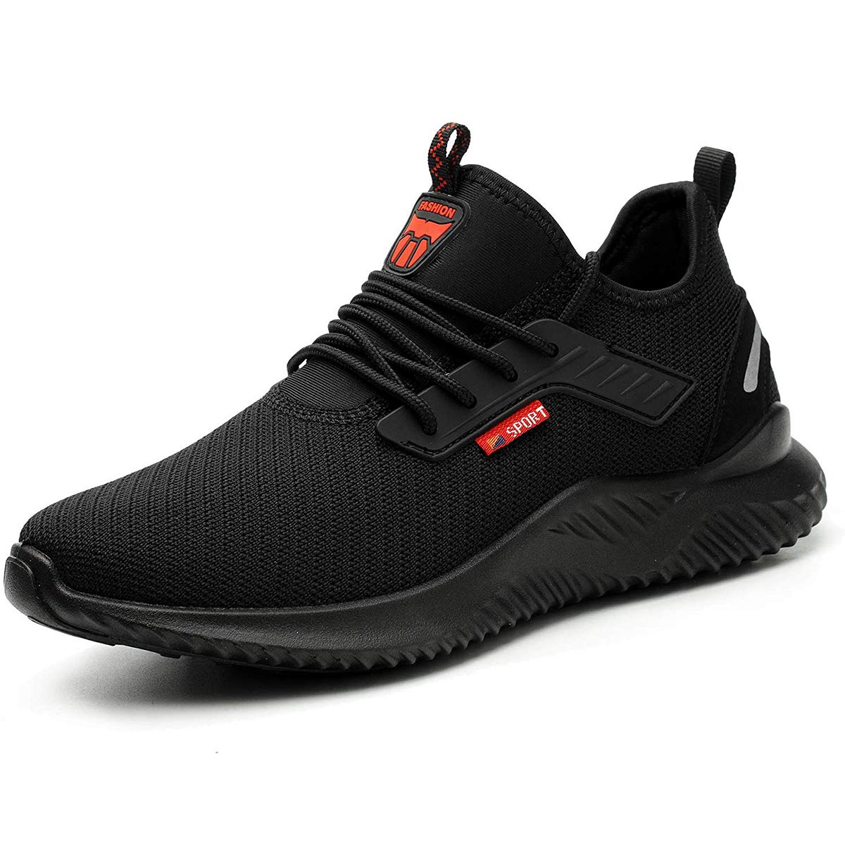 SROTER Unisex Steel Toe Cap Safety Ultra Lightweight Breathable Work Trainer Shoes Sport Sneaker Safety Shoes Men Women