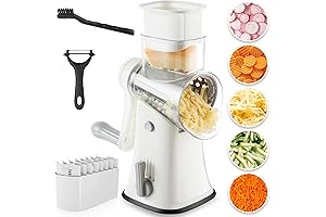 5-in-1 Rotary Multi-Functional Cheese Grater and Slicer