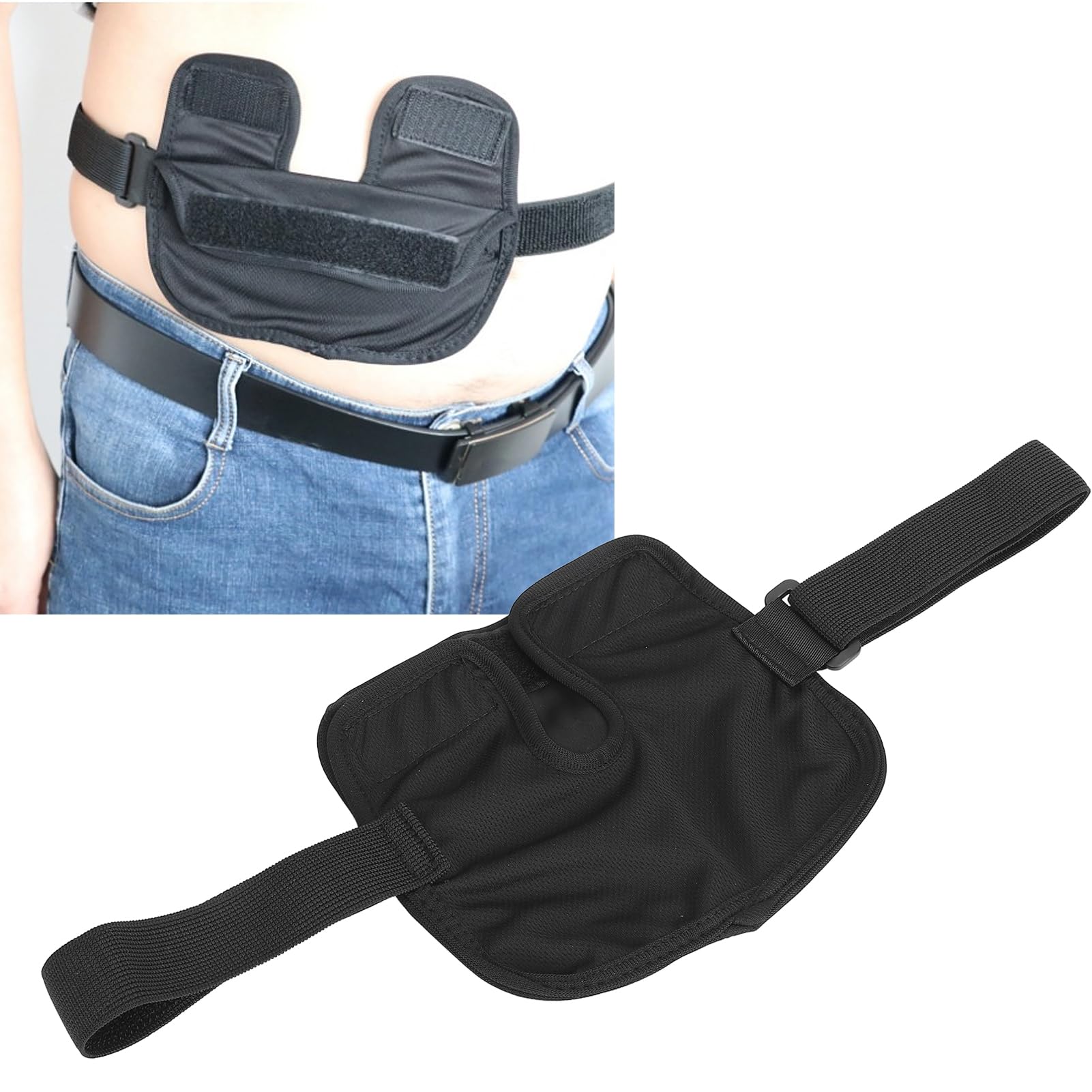 Fyearfly Ceinture De Cathéter, Ceinture de protection contre la dialyse péritonéale - Bande de stockage de tube de Cathéter Dissimulée Taille Universelle Ceinture De Support De Dialyse Abdominale