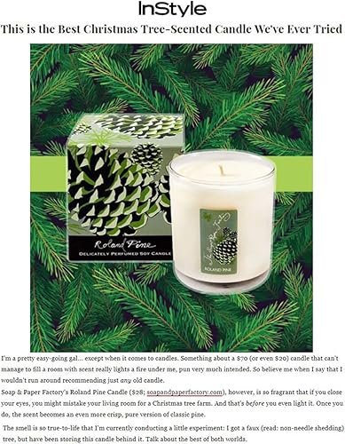 Miniatura 9 de Soap & Paper Factory Roland Pine - Vela de soja grande de 9.5 onzas