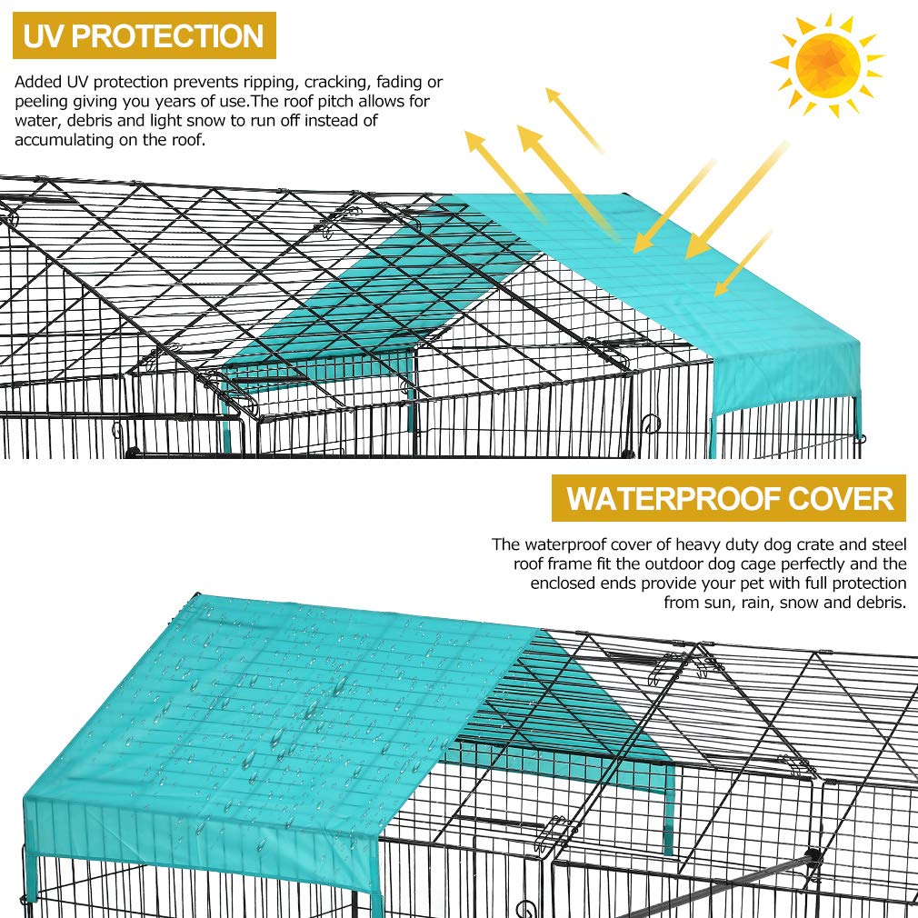 Snapklik.com : FDW 86” X 40” Chicken Coop Chicken Cage Outdoor Metal ...