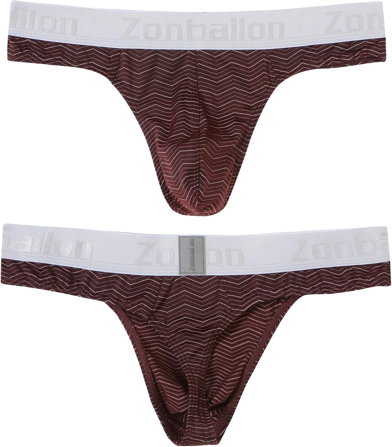 ZONBAILON Men’s Sexy Thong Underwear G-String Bulge Enhancing Ball Pouch T-Back for Male Soft Stretchy Briefs M L XL XXL 3XL - Image 3