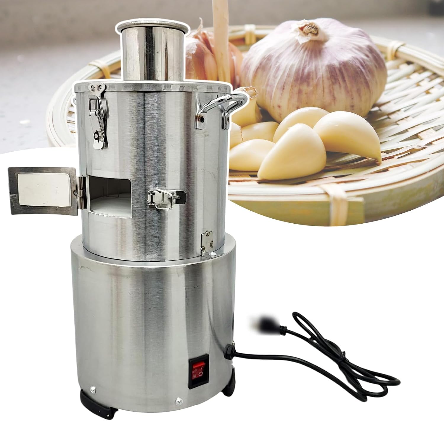 Desktop Garlic Peeling Machine,Garlic Peeler Machine, Automatic Whole Garlic Separator, for Restaurants Barbecue Shops Canteen Hotels