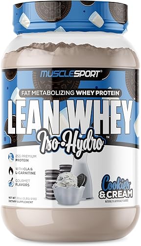 Miniatura 1 de Musclesport Lean Whey Revolution, aislado de proteína de suero de leche con suero hidrolizado, bajo en calorías, bajo en carbohidratos, bajo en
