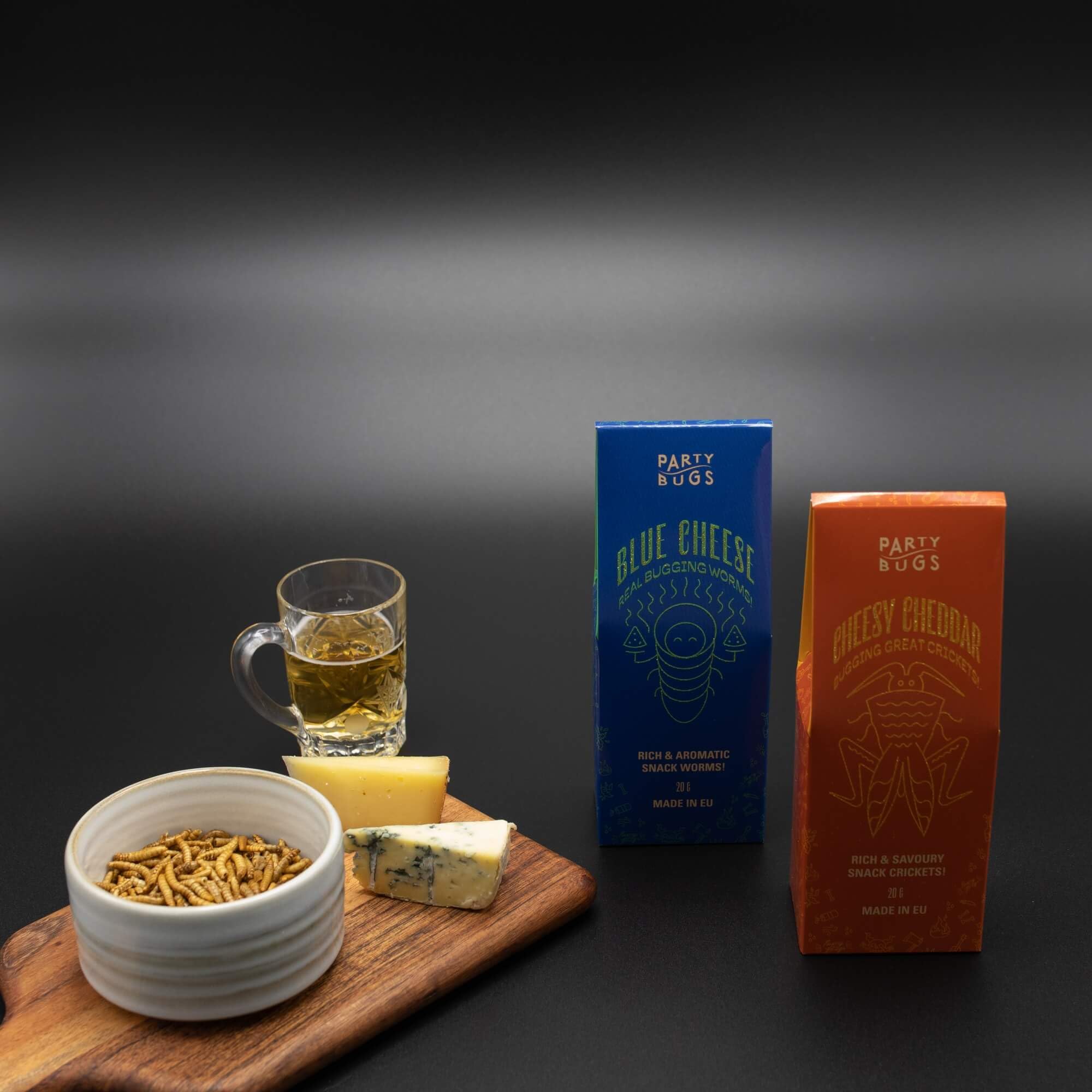 Pieczone świerszcze i robaki mącznikowe MIX jadalne owady robaki 12 x 20 g chrupiące przekąski imprezowe smaki (azjatyckie, serowe, tzatziki, bekon, śródziemnomorski, grill) bogate w białko najwyższej