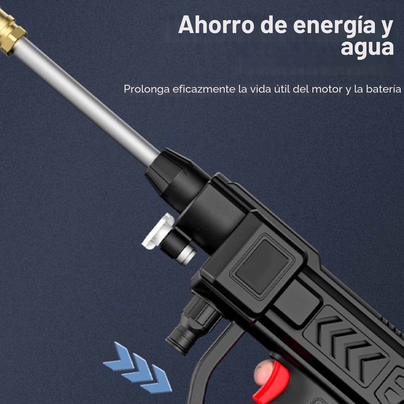 Lavadora a presión inalámbrica portátil, Mulcort Lavadora a presión inalámbrica Lavadora a presión de Alta Potencia con batería Recargable para riego de Pisos de cercas de automóviles