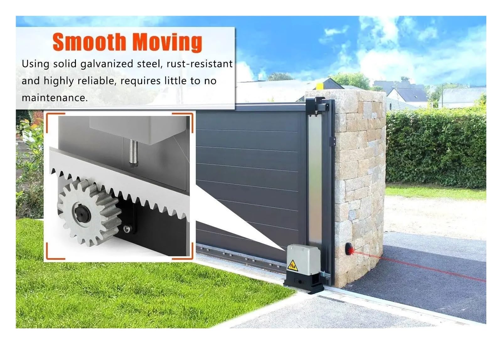 Automatischer Türschließer, 370 W/550 W/750 W Elektrischer Schiebetoröffner-Set, automatische Motor-Hardware, Metall-Schnelltüröffner, 1200/1800 kg, mit Fernbedienung(350W)