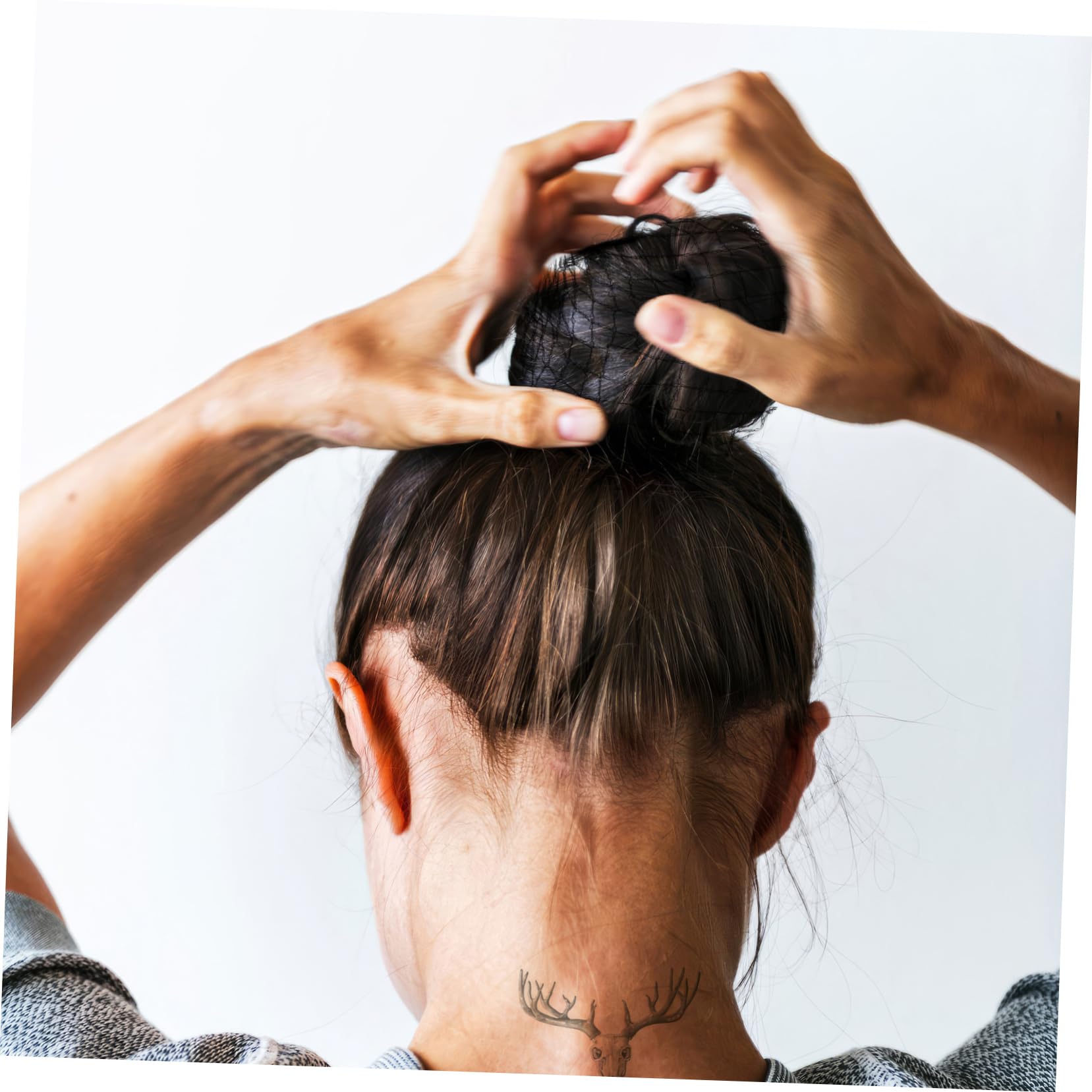 BESPORTBLE 100 Stück Unsichtbare Haarnetze – Elastische Haarnetze in Schwarz Für Lebensmittelservice - Kochen Und Schlafen – Einweg Für Damen Und Herren - Perfekt Für Ballett Und