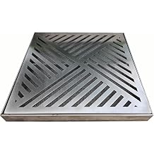 Outdoor Drain Covers, Metal Grate, Drain Grate, with Filter Screen, for Sewer Yard Garage Patio35cm/14in