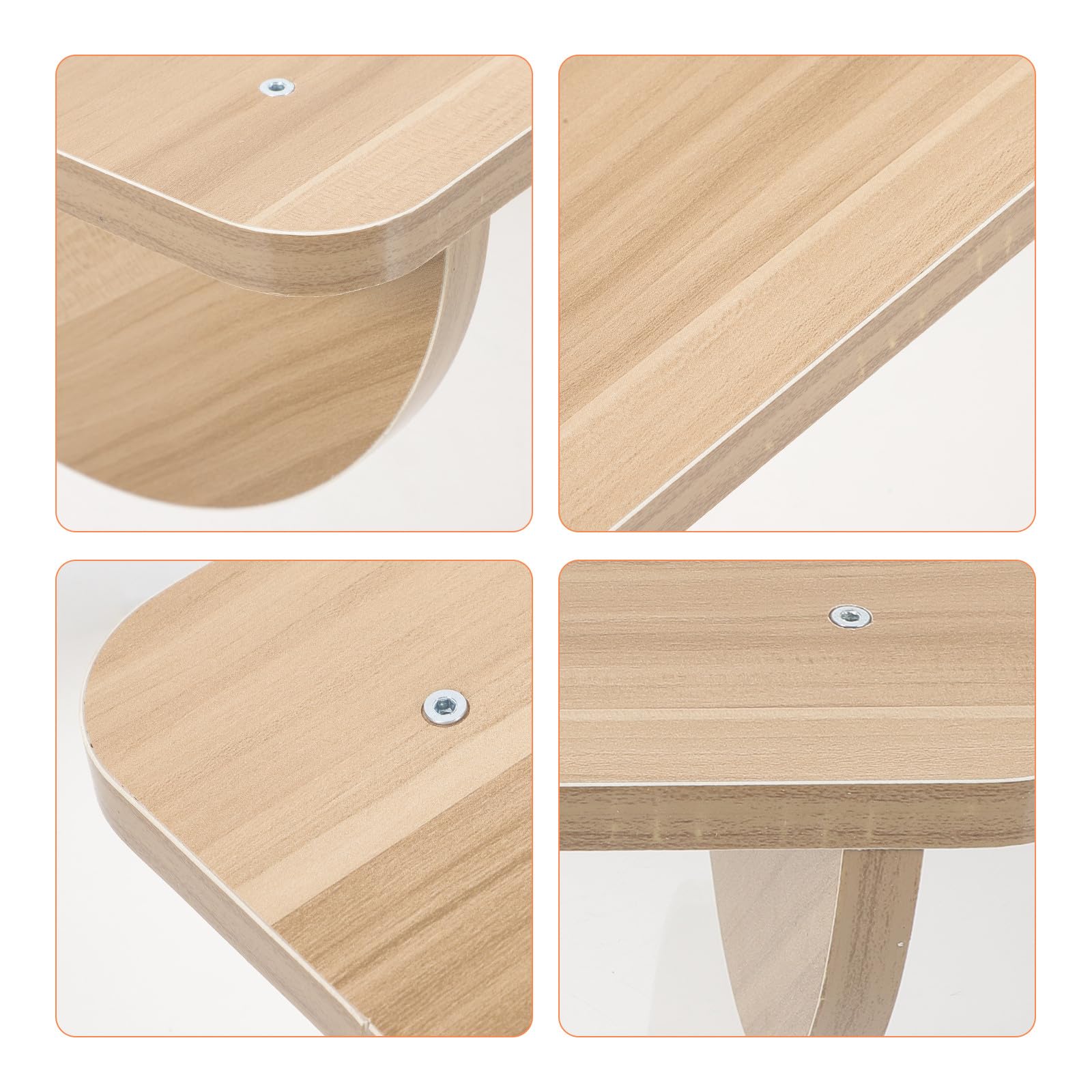 Reposapiés Color Aleatorio de Madera para Oficina Debajo del Escritorio Textura Confiable y Flexibilidad, Taburete Simple Adecuado para Hogar y Trabajo