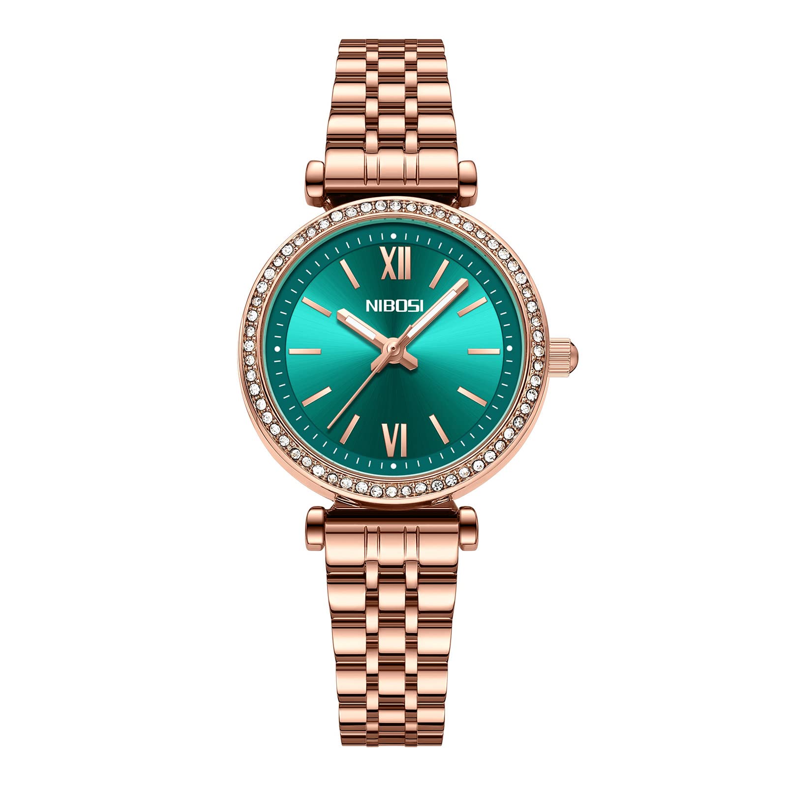 NIBOSI Womens Watches Analog Rose Gold Dial Rose Gold Band Watches for Women&Ladies&Girls Stylish Diamond Stainless Steel Wrist Watch with Mesh Band Gift (B0BXNJPW9N) Amazon Price History, Amazon Price Tracker