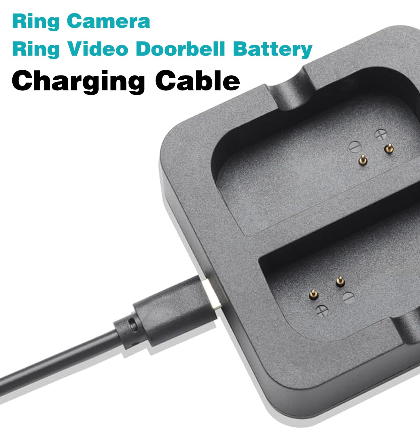 Ring Türklingel-Ladegerät, Micro-USB auf USB-C-Netzkabel, 20 W, USBC, Schnellladegerät, kompatibel für Ring Video Doorbell 1/2/3/3 Plus/4/2020 Release, Stick Up Cam (Akku, alt) Typ C auf