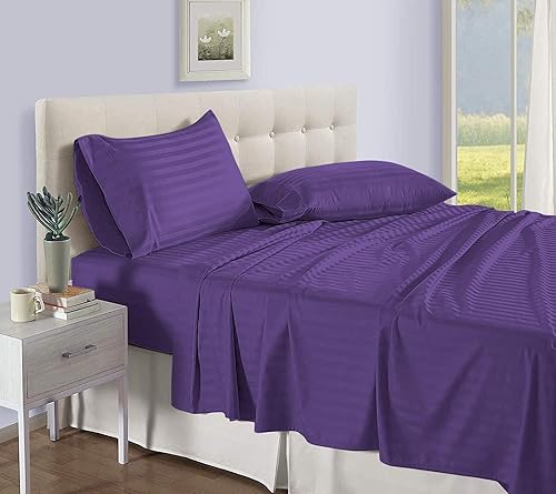 Miniatura 4 de Juego de sábanas y fundas de almohada de 1500 hilos con calidad de hotel de lujo sábanas y fundas de almohada ultra suaves transpirables y