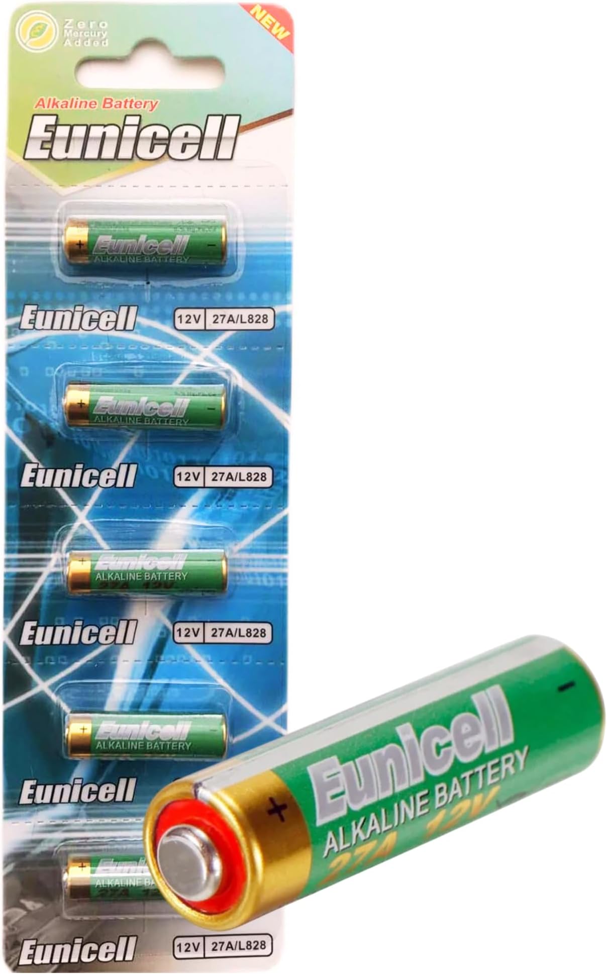 27A Alkaline Batteries (5 pack) A27 MN27 L828 for Remote Controls, Doorbells, Garage Door, Entry Systems, Hearing Aids, Toys, Dog Collars Laser Pointer, Medical Devices