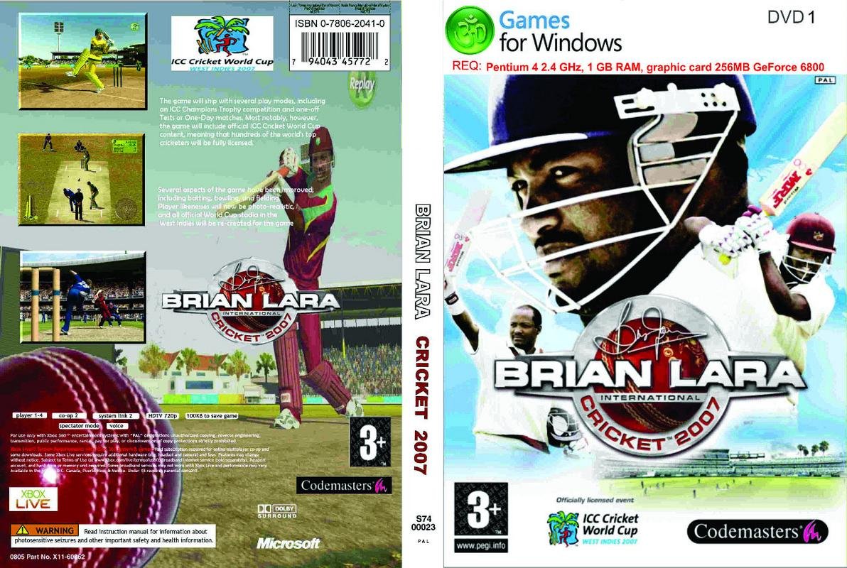 Buy Om Game World Brian Lara Cricket 2007 PC Game DVD Online at