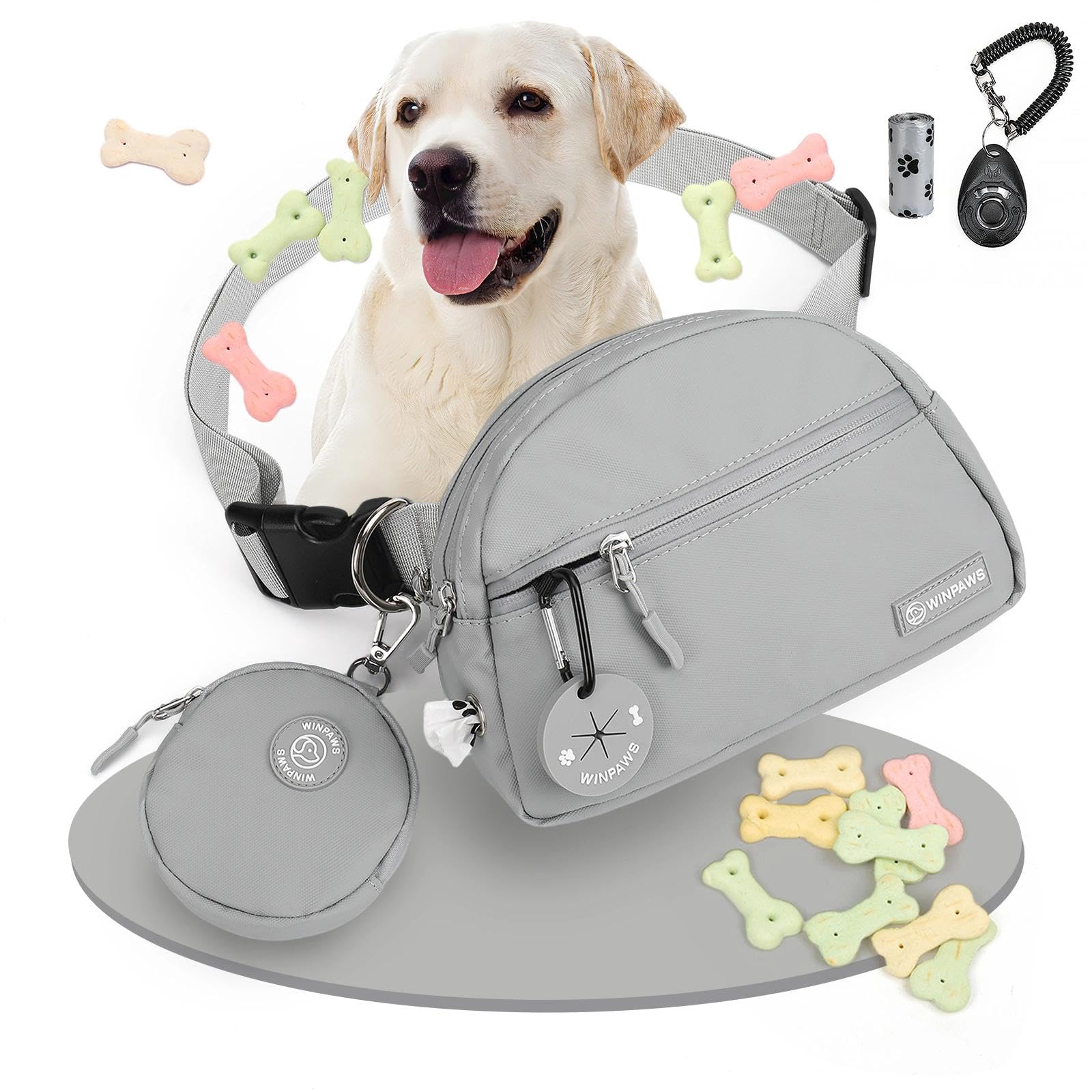 Sac à friandises pour chien : fini les poches sales grâce à ce sac de nourriture