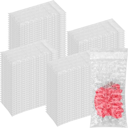 Miniatura 8 de Paquete de 100 bolsas de burbujas pequeñas de 3.15 x 4 pulgadas, bolsas de burbujas autosellantes, bolsas de amortiguación de burbujas de doble