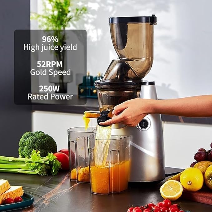 Extractor de Jugos Prensado en Frío Boca Ancha 86mm 250W miniatura 2