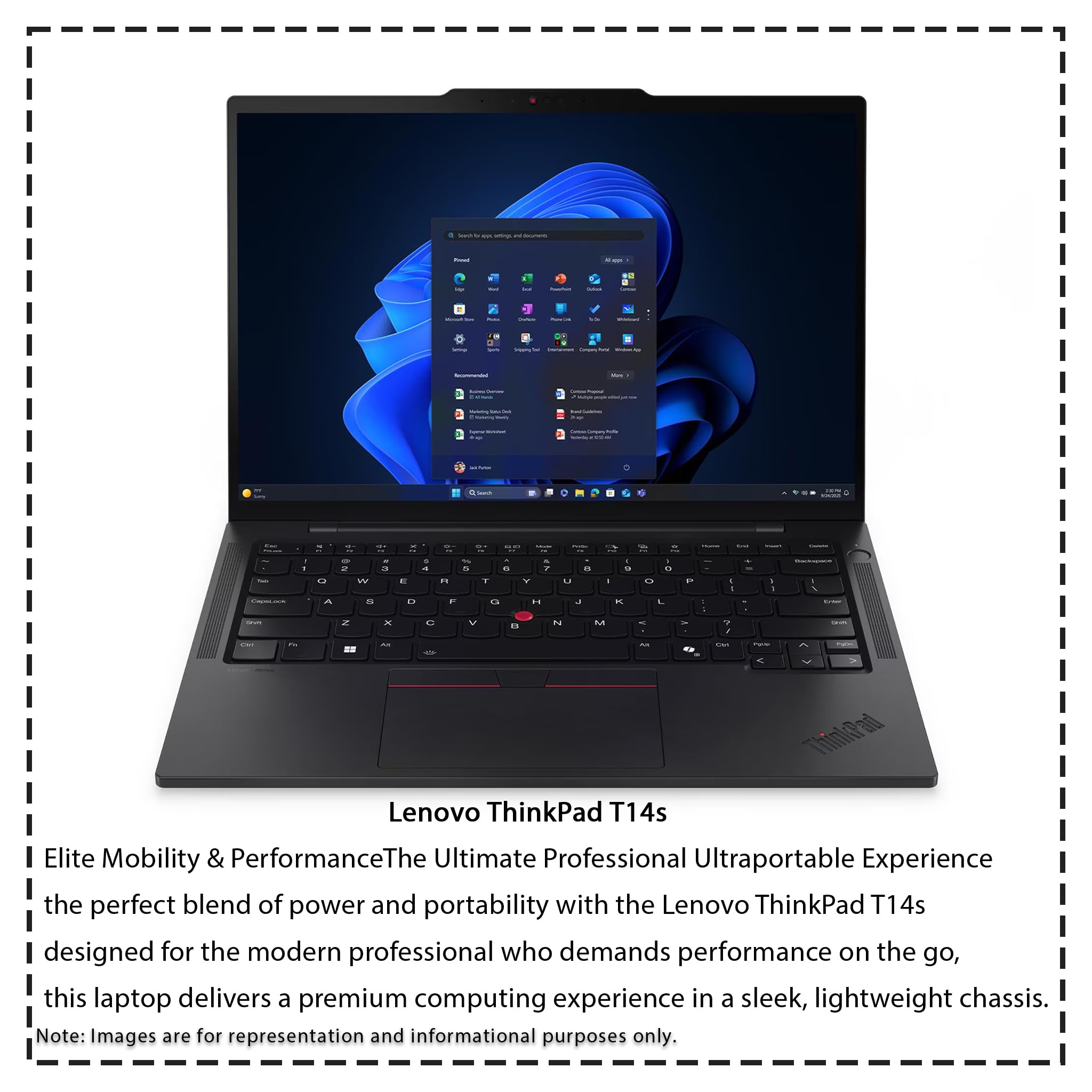 Amazon.com: Lenovo ThinkPad T14s Gen 6 Laptop, Intel Ultra 7-255U