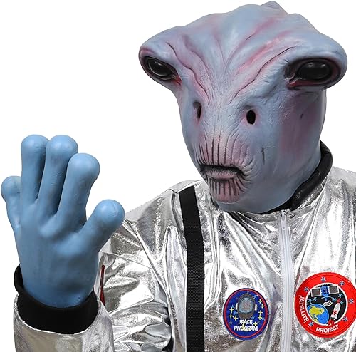 Miniatura 7 de Guantes alienígenas de Halloween para disfraz de cosplay, fiesta de Halloween, Pascua y Navidad, guantes de látex