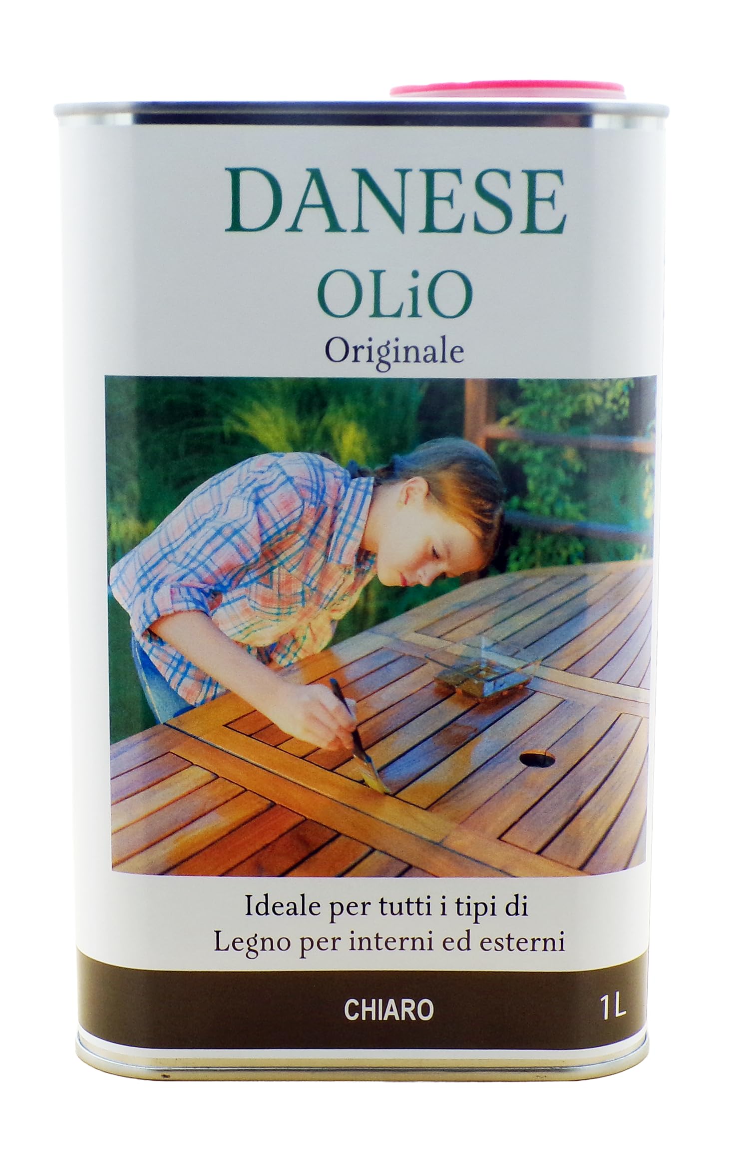 Olio biologico danese, 1 l per tutti i tipi di legno per interni ed esterni, olio danese incolore