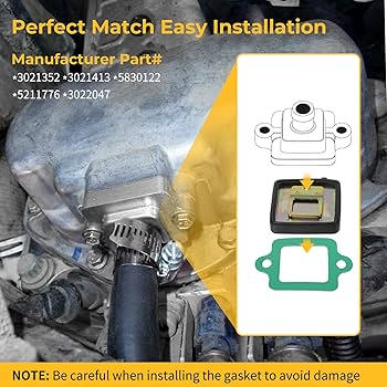 Amazon.com: M MATI Air Breather Reed Valve Gasket Kit