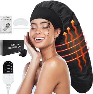 Hair Steamer, Heat Cap for Deep Conditioning, Electric Thermal Steamer Cap for Natural Hair, Hair Spa Cap for Home Use Pattern