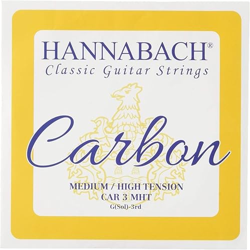 Hannabach 652713 Klassikgitarrensaiten CARBON Medium High Tension Diskant