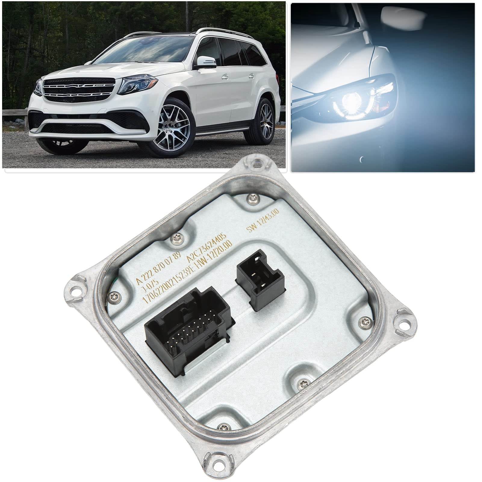 Faros LED balasto, A2228700789 unidad control faro LED módulo control faro de reemplazo para clase C E-Class S-Class