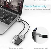 Vista 3 de Tek Styz USB-C USB 3.0 Adaptador funciona para Samsung Galaxy M12 OTG Tipo-CPD Macho USB 3.0 Convertidor Hembra. (5Gbps)