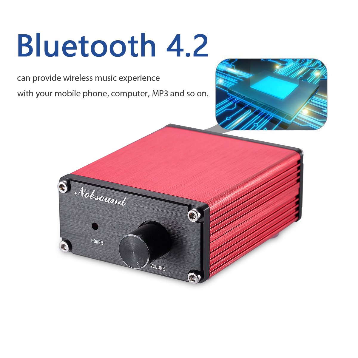 100ワット Bluetooth 4.2 Miniデジタルアンプ ステレオ