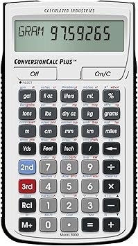 Calculated Industries 8030 ConversionCalc Plus Conversion Calculator | 70+ Units, 500+ Professional Conversion Combinations