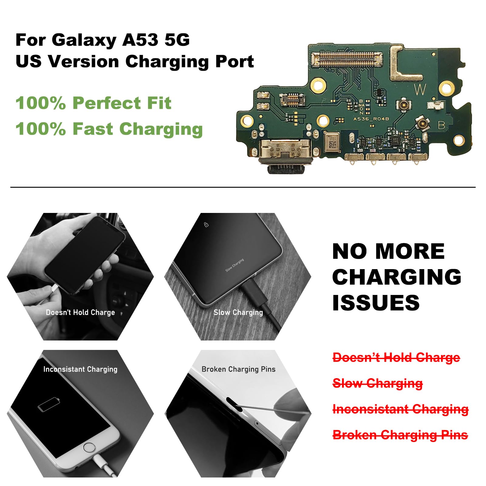 Amazon.com: for Galaxy A53 5G USB Charging Board Port Replacement