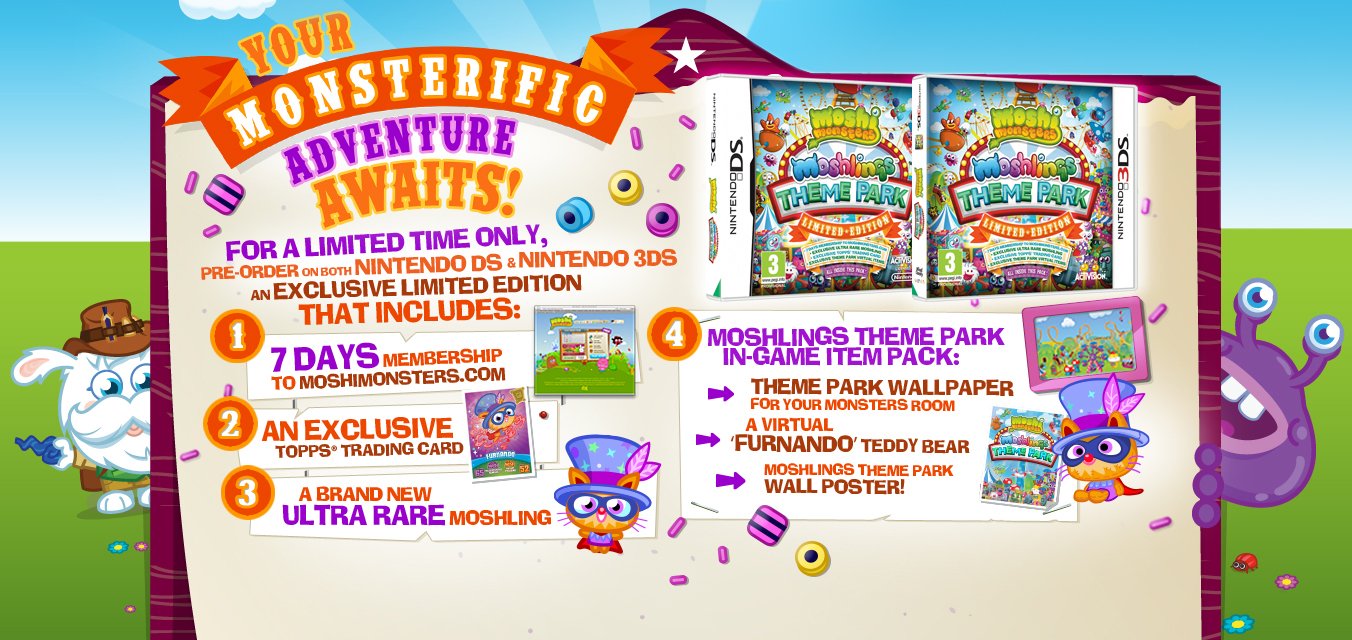 Moshi Monsters Moshlings Theme Park Limited Edition Nintendo 3ds |  Desertcart Seychelles