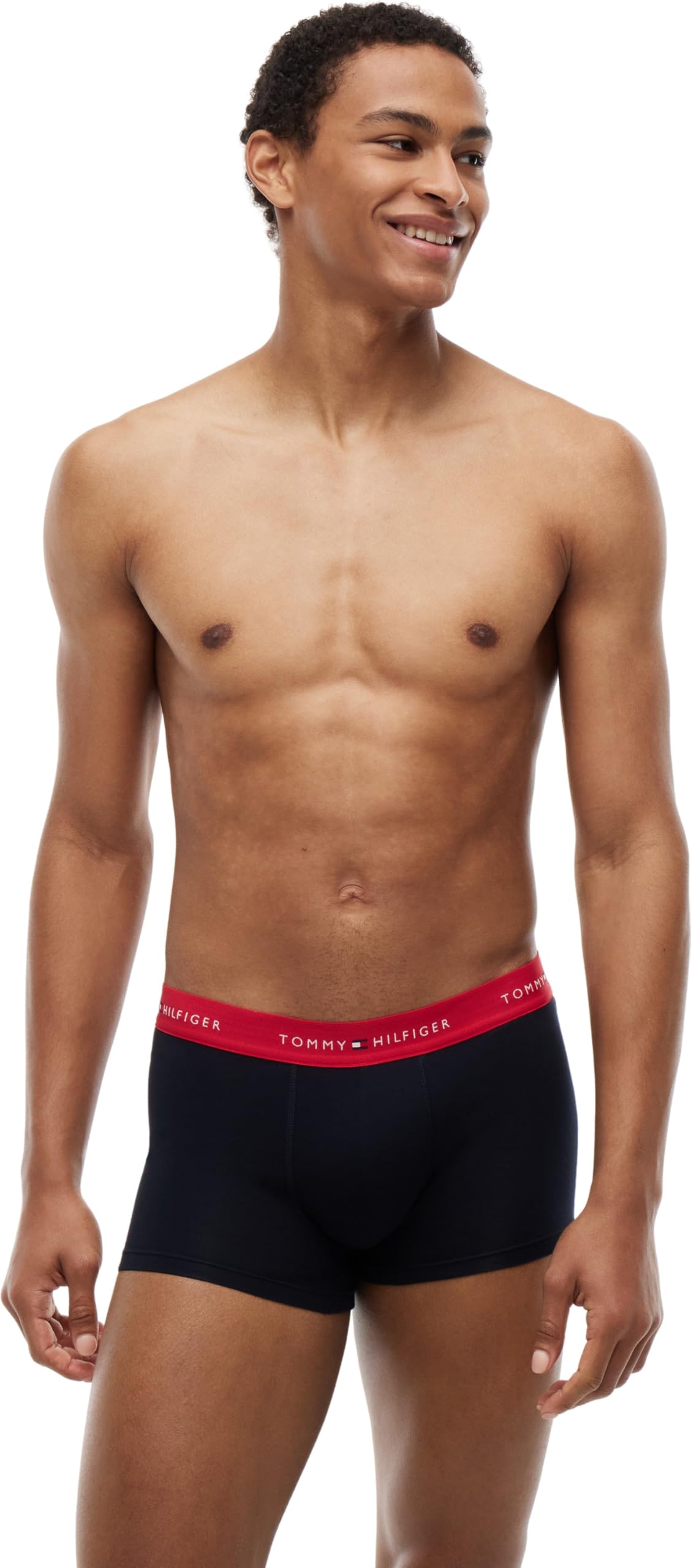 Tommy Hilfiger Męskie bokserki 3P Wb UM0UM02763, biały, L, Biały (Primary Red/White/Desert Sky), L
