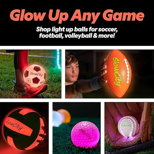 Miniatura 9 de GlowCity Baloncesto que brilla en la oscuridad – Tamaño 5, 6, 7 bola iluminada para niños, adolescentes y adultos – Juegos nocturnos al aire libre