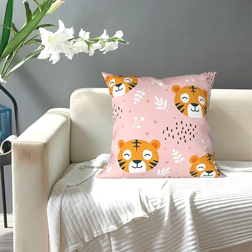 Miniatura 5 de Throw Pillow Covers 12x12 Inch Tiger Forest Animal Cute Decorative Pillow Covers Cushion Covers cojines decorativos para sala Pillow Cases Cute
