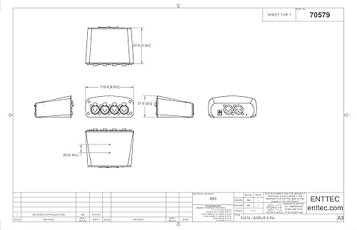 Miniatura 7 de Enttec D-Split 70579 DMX - Divisor aislado de 4 puertos (5 pines)
