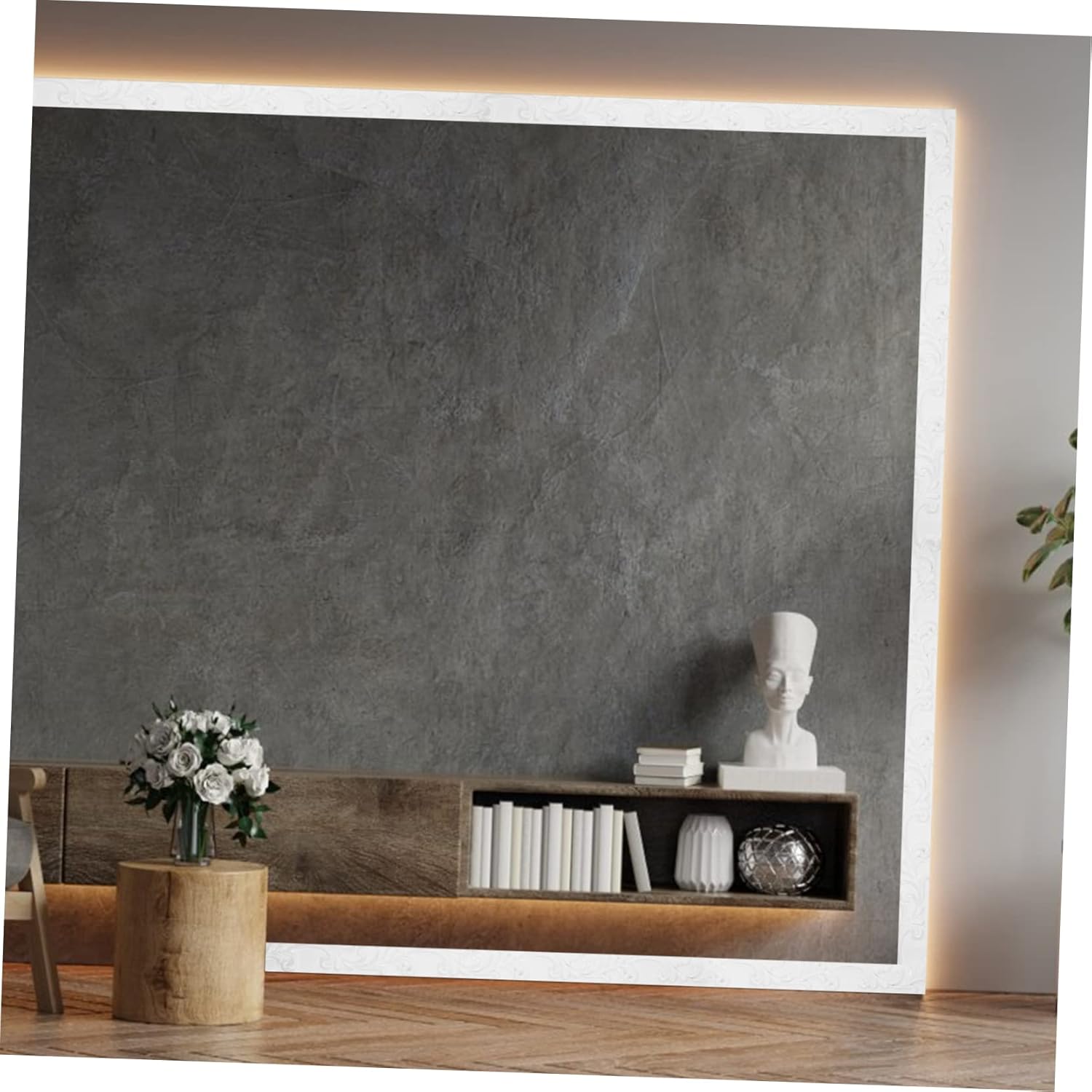 DOITOOL Embossed Self-Adhesive Wall Trim for Home Decoration Flexible Molding Relief Pattern for Cabinet Edges Door Frames and Smooth Easy to Install