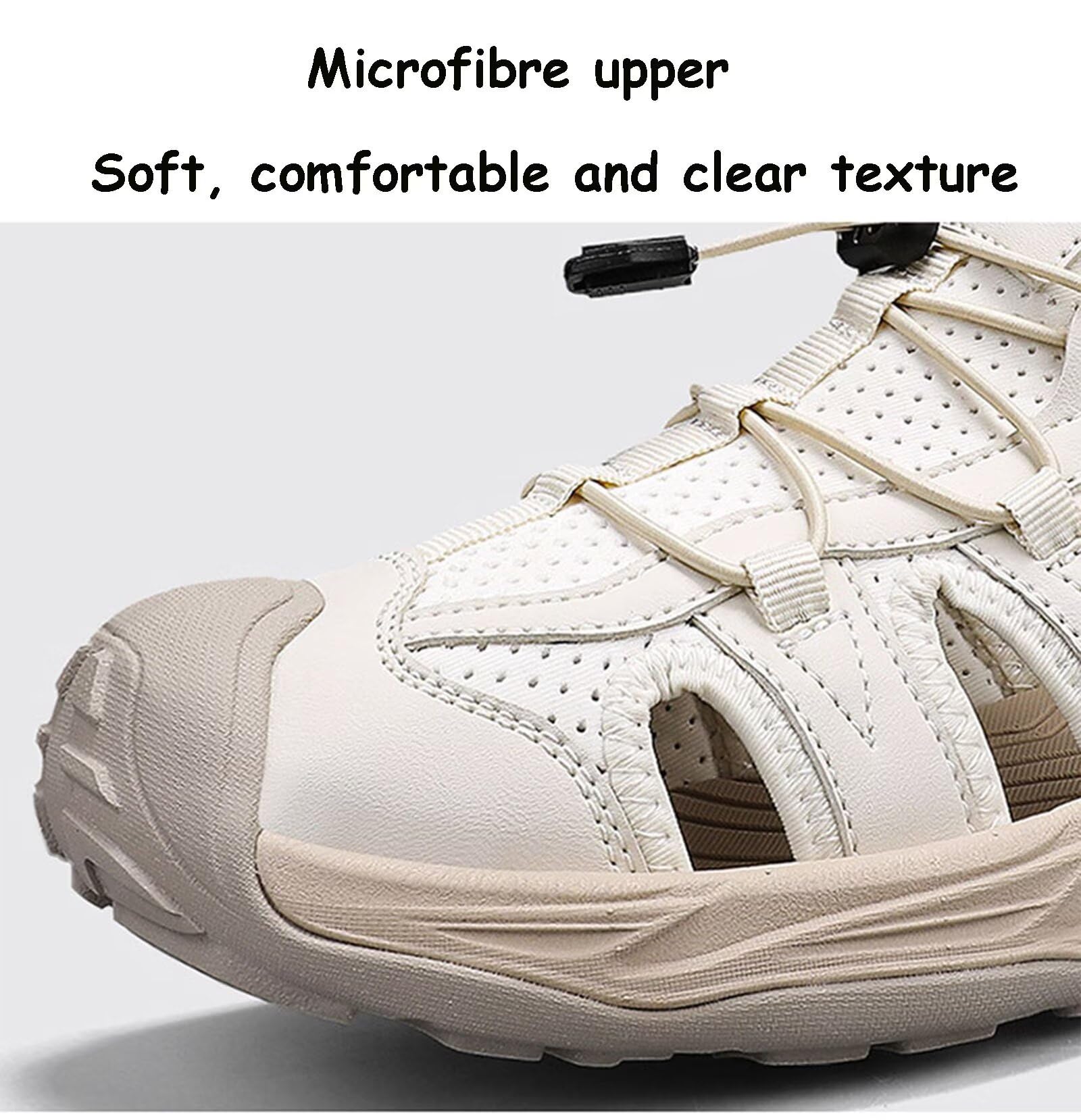 Rivccku Hombre Sandalias Deportivas Verano Sandalia de Senderismo Exterior Antideslizantes Casual Trekking
