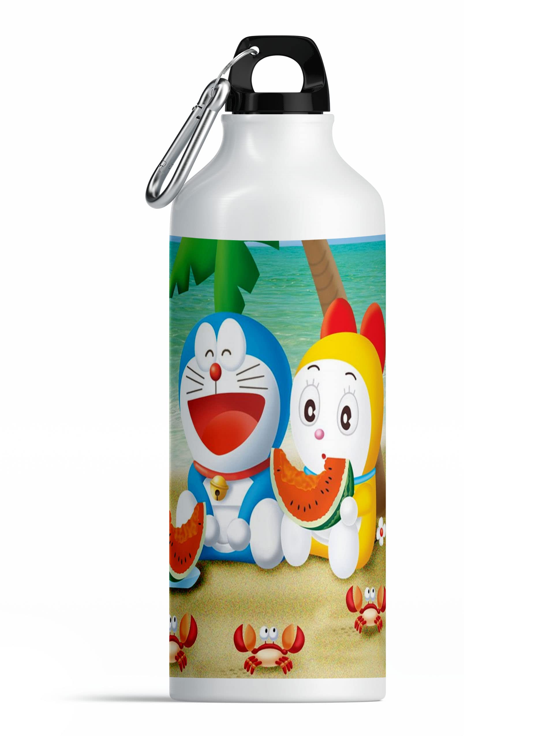PrintingZone Doraemon Sipper Doraemon Water Bottle Cartoon Sipper for Girls Boys Friends School Water Bottle Printed Siper 600ml Pack of 1(P)