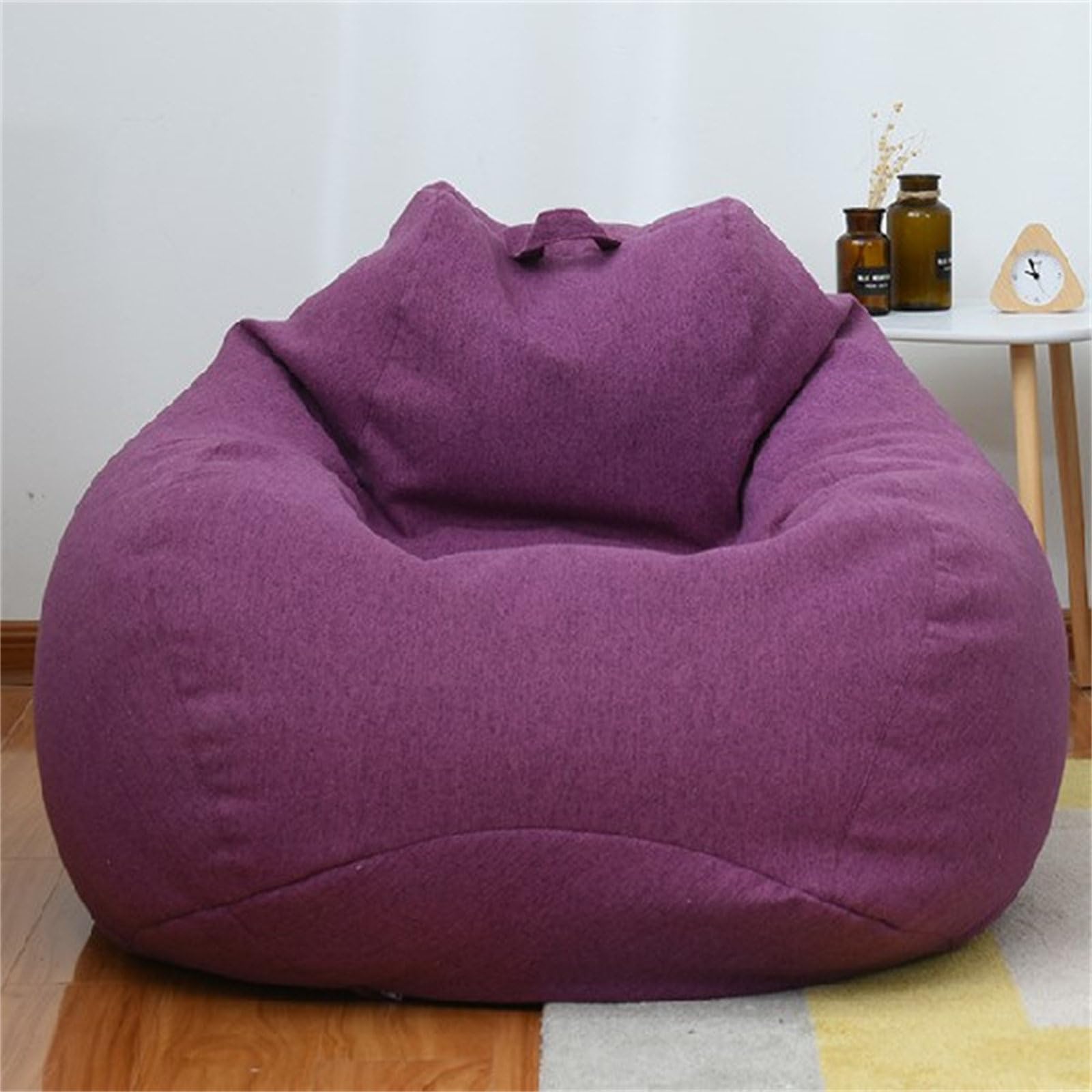 Odot Bean Bag, Soft Gaming Bean Bag Chair for Adult Teenagers, Removable, Washable Bean bag Cover for Outdoor Garden Livingroom Playroom Bedroom Dorm(No Filler) (S(70x80cm),Purple)