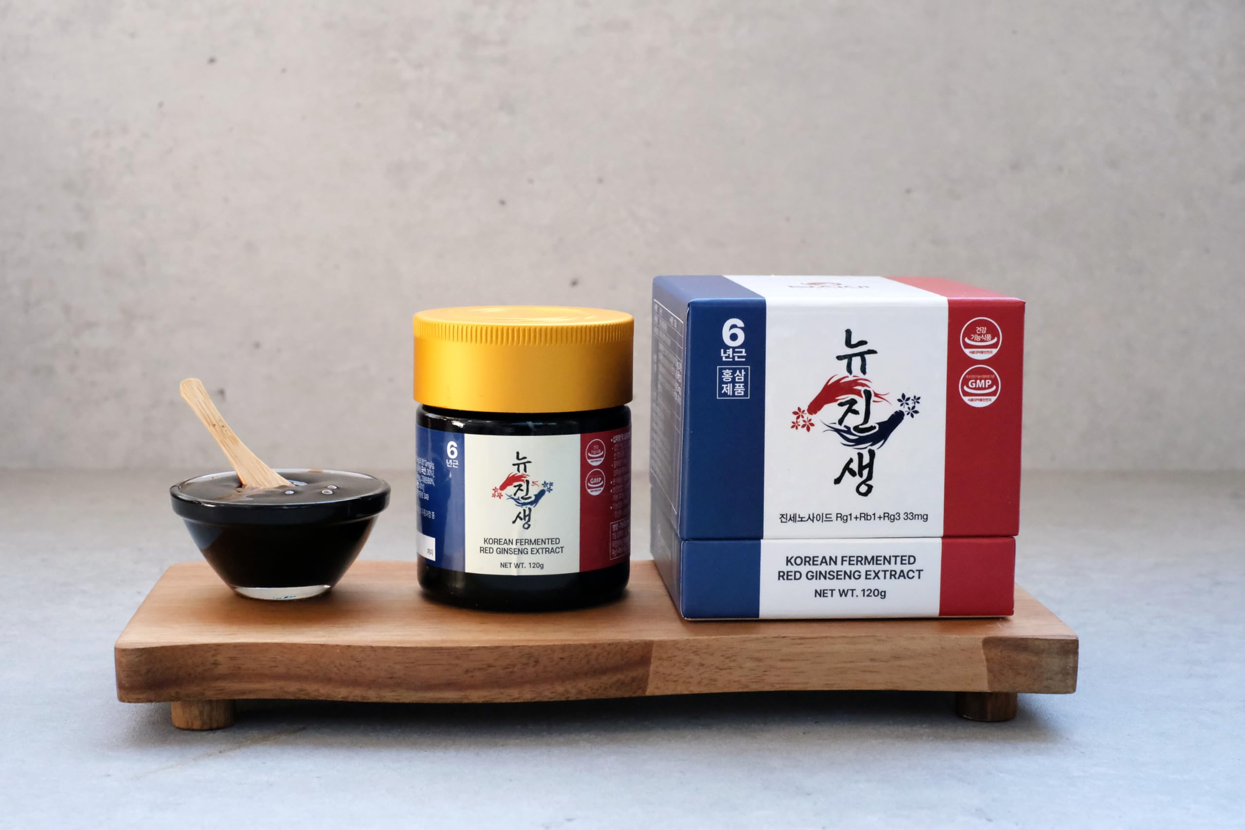 SAMSIDAE - Nuevo Ginseng Rojo Coreano Fermentado, Extracto Concentrado 120 g, Doble Fórmula Innovadora (Clásica + Fermentado), Raíces de 6 años, Alto Contenido de Ginsenósidos 11 mg/g, Curación de 4