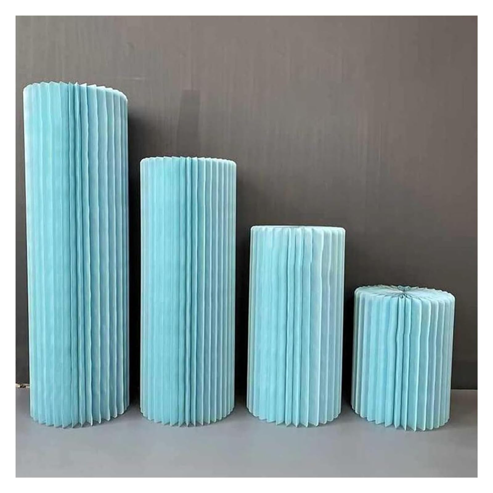 CXGfdghD plinth， Foldable Paper Columns Display Pedestals Stands, Pillar Cylinder Centerpiece With Acrylic Disc(Diameter 40cm,C)