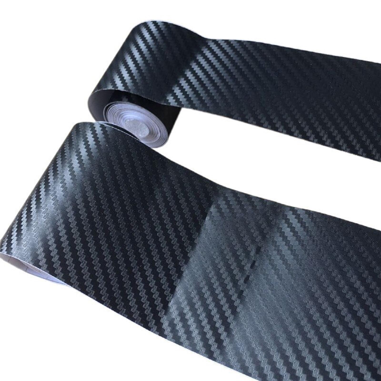 Tira Protectora de Parachoques Rollos de 3/5 m Pegatinas Fibra Carbono para Puerta Coche, Tira para Maletero, umbral, Cinta antiarañazos, calcomanía Impermeable(3cmx3m)