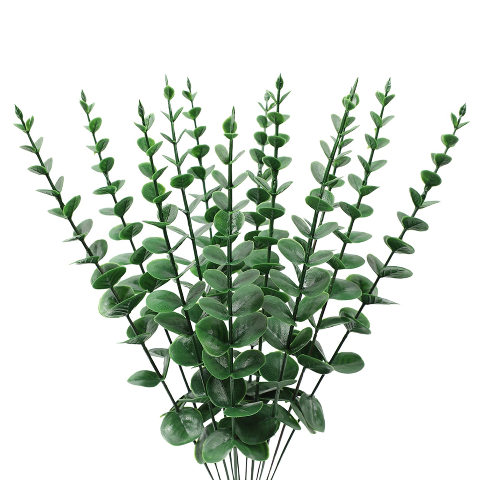Artificial Greenery Picks Bundle, 24 Piece Faux Foliage for Vase Filler, Centerpiece Decor and Home Arrangements Faux Greenery Picks Bundle Artificial Foliage Vase Filler Centerpiece Decor Home Table