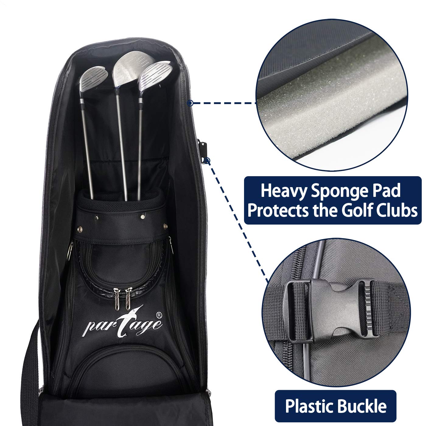 Amazon | Partage ゴルフ トラベルバッグ ゴルフ トラベルケース 航空