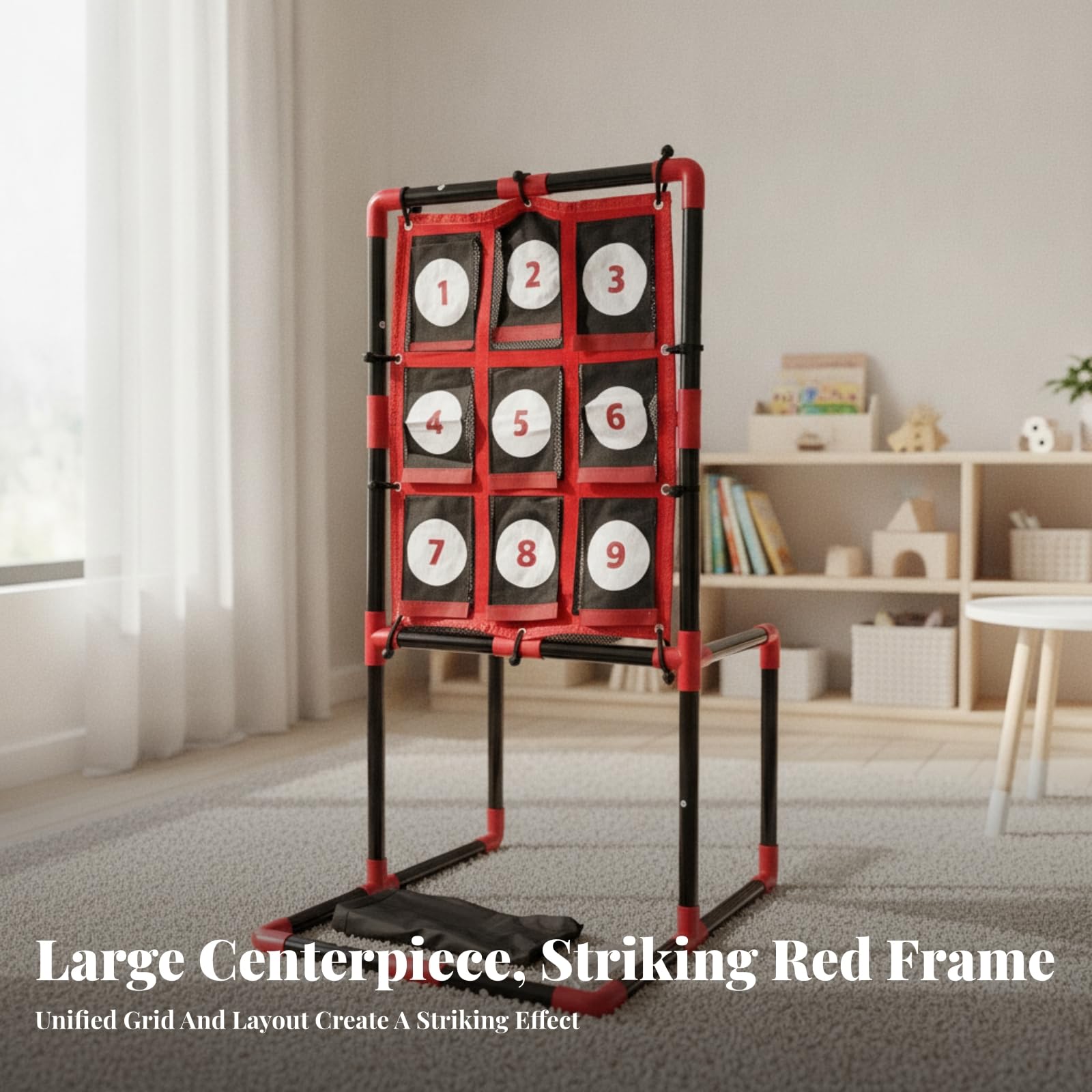 con Soporte Resistente | Portátil, Panel Puntería con Estructura, para Colegios, Niños, s