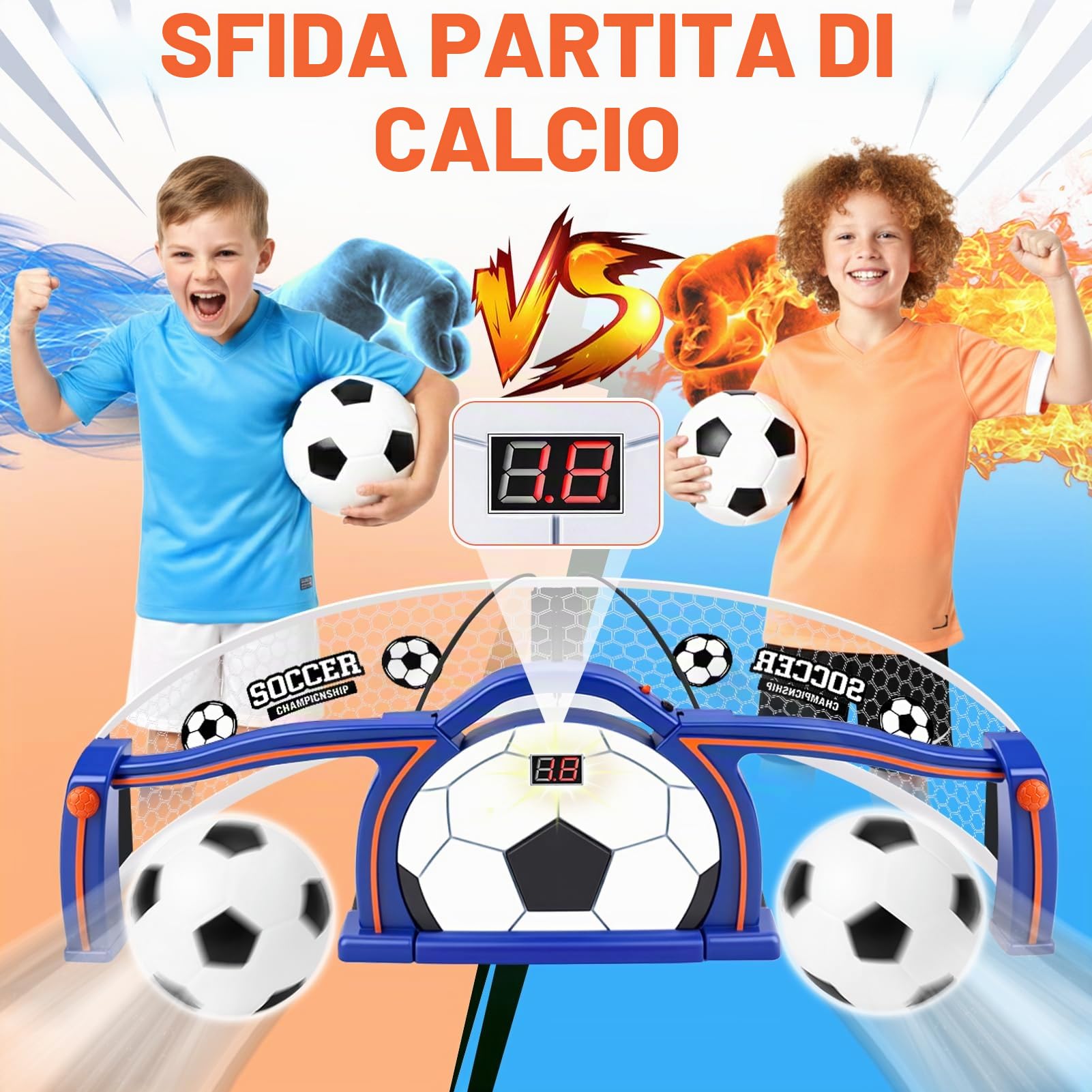 Dreamon Porte da Calcio per Bambini, Porta Calcio Piccola per Interno con Contatore Punti e 2 Modalità, Allenamento e Miglioramento Tecnica, Ideale Come Regalo Calcio per Bambini 6-12 Anni