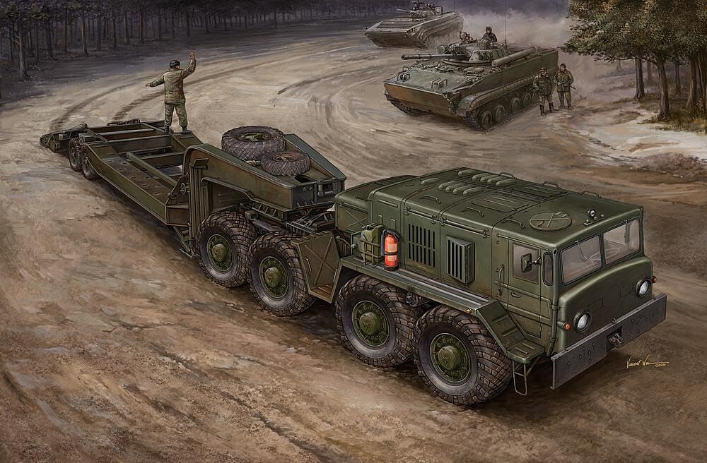 Trumpeter 1:35 - 00212 MAZ-537G Late with Semi-Trailer Model Kit